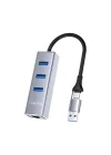 USB ve Type-C Gigabit Ethernet Adaptörü 3 Port USB 3.0 Çoklayıcı Hub
