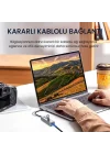 USB ve Type-C Gigabit Ethernet Adaptörü 3 Port USB 3.0 Çoklayıcı Hub