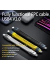 USB4 240W 8K 60Hz 80Gbps Şarj ve Veri Aktarım Kablosu OTGFB