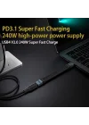 USB4 240W 8K 60Hz 80Gbps Şarj ve Veri Aktarım Kablosu OTGFB