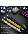 USB4 240W 8K 60Hz 80Gbps Şarj ve Veri Aktarım Kablosu OTGFB