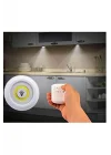 Uzaktan Kumandalı 3 Lü Spot Led Lamba Kablosuz Pilli Işıldak