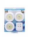 Uzaktan Kumandalı Kablosuz 3lü Led Spot Lambalar