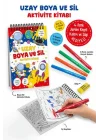 Uzay - Boya ve Sil Aktivite Kitabı / 3 Yaş +