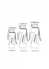 Uzspace 1000ml Pipetli Ölçü Skalalı Şeffaf Gövde Tritan Su Matarası (Mor)