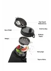 Uzspace 530ml Silikon Gövdeli Detoks Aparatlı Tritan Su Matarası