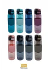 Uzspace 530ml Silikon Gövdeli Detoks Aparatlı Tritan Su Matarası