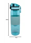 Uzspace 530ml Silikon Gövdeli Detoks Aparatlı Tritan Su Matarası