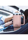 Vaha 1200 ml Termos Mug, 3 Kademeli Çevirmeli Kapak, Açık Somon SI2440217
