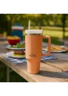 Vaha 1200 ml Termos Mug, 3 Kademeli Çevirmeli Kapak, Açık Somon SI2440217