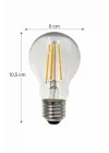 Value 6,5W (60W) A60 Dim Rustik Led Ampul E27 Sarı Işık - Işığı Kısılabilir Filamentli Lamba