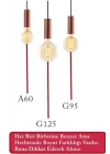 Value 6,5W (60W) A60 Dim Rustik Led Ampul E27 Sarı Işık - Işığı Kısılabilir Filamentli Lamba