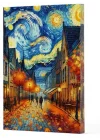 Van Gogh 3 - Sokak Çizgili Yan Boyamalı Defter