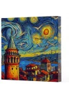 Van Gogh 5 Galata - Çizgisiz Yan Boyamalı Defter