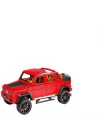 Vardem Çek Bırak 1:22 Sesli ve Işıklı Jeep Kırmızı