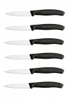Vıctorınox Sebze - Soyma Bıçağı 8Cm Siyah 6Lı Set