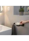Vidalı Sabunluk Siyah Duvara Monte Banyo Sabunluk Mat Siyah Paslanmaz Modern Tasarım Şık Model