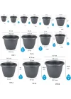Villa Saksı Tabaklı No: 8 14 Litre, 36 Cm, Antrasit