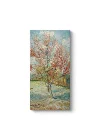 Vincent Van Gogh - Pembe Şeftali Ağaçları Tablosu 30 x 60