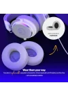 Viro Plus USB 7.1 Surround Gaming Kulaklık Beyaz Onyx White EY1A005