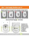 visam mimoza çoçuk adaptörlü YAVAŞ KAPANIR termoplast klozet kapağı