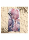 Vita Desing Anime Baskılı Pilaj Havlusu renkli 70 x 140