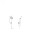 VitrA Cozy A45681 5F El Duşu Takımı, Krom
