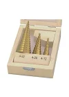 W 3500, Kademeli Sac Delme Seti (3 Parça), Pirinç