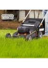 WG748E 40Volt 4.0Ah. Li-ion 46CM Profesyonel Kömürsüz Şarjlı Çim Biçme