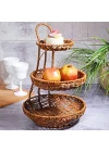 Wicker 3 Katlı Sunumluk