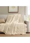 Windom Luxury Microfiber Down Alternative Blanket with 3M Moisture Management Ivory 108x90 King Size Quilted Premium Soft Cozy 3M Scotchgard Moisture Microfiber For Bed, Couch or Sofa