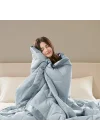 Windom Luxury Microfiber Down Alternative Blanket with 3M Moisture Management Ivory 108x90 King Size Quilted Premium Soft Cozy 3M Scotchgard Moisture Microfiber For Bed, Couch or Sofa