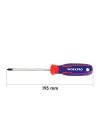 WP221036 PZ1x100mm CR-V Manyetik Profesyonel Yıldız Tornavida