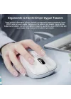 WS216 Kablosuz 1600DPI 7 Tuşlu Sessiz PC, Mac, Dizüstü Bilgisayar için, USB Mini Alıcı ile Optik Mouse Beyaz