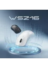 WS216 Kablosuz 1600DPI 7 Tuşlu Sessiz PC, Mac, Dizüstü Bilgisayar için, USB Mini Alıcı ile Optik Mouse Beyaz