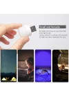 Xspring Mini Usb Led Işık Lambası, 6 Adet Usb Fişli Led Gece Lambası, Yatak Odası, Koridor, Kamp, Okuma, Uyku için Rgb Taşınabilir Ortam Lambası (Sıcak Işık)
