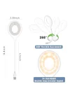 Xspring USB Işığı, Ayarlanabilir USB Lamba, Taşınabilir Küçük Okuma Lambası, Ses Kontrollü LED USBs Gece Lambası, Masa Halka Işığıs, Klavye Işığıs, Laptop Işığı, Ses Kontrollü 3 Renk Değişimi
