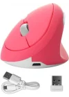Y08 Dikey Kablosuz 2.4G Sessiz Şarjlı 6 Tuşlu Vertical Mouse 1600DPI 400mAh Pembe