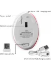 Y08 Dikey Kablosuz 2.4G Sessiz Şarjlı 6 Tuşlu Vertical Mouse 1600DPI 400mAh Pembe