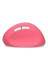 Y08 Dikey Kablosuz 2.4G Sessiz Şarjlı 6 Tuşlu Vertical Mouse 1600DPI 400mAh Pembe