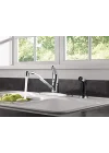 Yan Püskürtücülü Tek Kolu Evye Bataryası, Krom P115LF