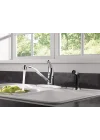 Yan Püskürtücülü Tek Kolu Evye Bataryası, Krom P115LF
