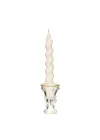 Yılbaşı 2li Twirl Glow Beyaz Şamdan Mum Seti (18 cm)