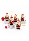 Yılbaşı Temalı Noel Baba Figürlü Mum Seti 4’lü | Yılbaşı Mumu, Yılbaşı Hediyesi, Yılbaşı Sofra Süsleme