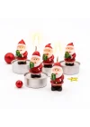 Yılbaşı Temalı Noel Baba Figürlü Mum Seti 4’lü | Yılbaşı Mumu, Yılbaşı Hediyesi, Yılbaşı Sofra Süsleme