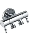 Mey İthalat® Yıldız Çift Çıkışlı Taharet Musluğu
