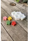 Yıldız Mini Dörtlü Mum Kalıbı (Silikon)