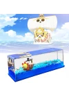 Yolcu gemisi One Piece Fluid Drift şişe Thousand Sunny Ship Fluid Drift Bottle, tek kutuda batmayan tekne, korsan gemi dekorasyonu, ev, araba, vitrinler, masa dekorasyonu için bir gemi