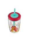 Yüzen Ahtapot Pipetli Tritan Bardak 470 ml, Mavi