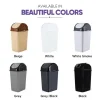 2,6 litre küçük Slim Trash can (Beyaz)
